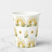 ひまわりの花と虹 紙コップ (右)
