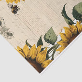 ひまわりの花と蜂の行のスクリプト 薄葉紙 (詳細)