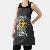 ひまわりの花と蝶グラフィック エプロン (インサイチュ)