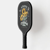 ひまわりの花と蝶グラフィック ピックルボールラケット (左)