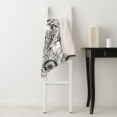 ひまわりの花と金銀色 シェルパブランケット (インサイチュ)