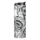 ひまわりの花と金銀色 タンブラー (回転左)