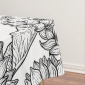 ひまわりの花と金銀色 テーブルクロス (インサイチュ)