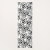 ひまわりの花と金銀色 ヨガマット (裏面)