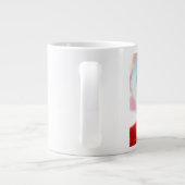 ひまわりの花と黒猫 ジャンボコーヒーマグカップ (裏面)