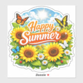 ひまわりの花のカスタムカットビニールステッカー シール (シート)