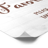 ひまわりの花のパーティーまたはシャワー記号 ポスター (角)