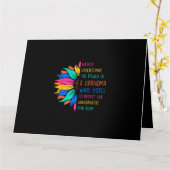 ひまわりの花はおばあちゃんの力を過小評価しない カード (黄色い花)