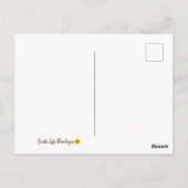 ひまわりの花を作る引用文 ポストカード (裏面)