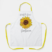 ひまわりの花を咲かせるひまわり エプロン (正面)