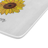 ひまわりの花を咲かせるひまわり カッティングボード (角)