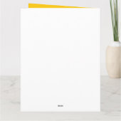 ひまわりの花を咲かせるひまわり カード (裏面)