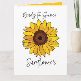 ひまわりの花を咲かせるひまわり カード