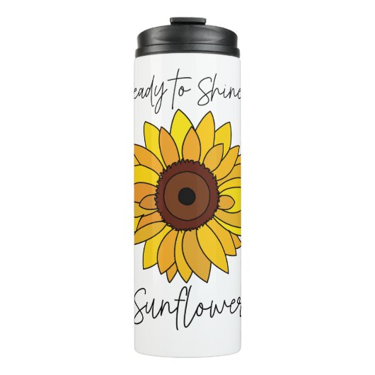 ひまわりの花を咲かせるひまわり タンブラー (正面)