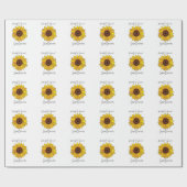 ひまわりの花を咲かせるひまわり ラッピングペーパー (フラット)