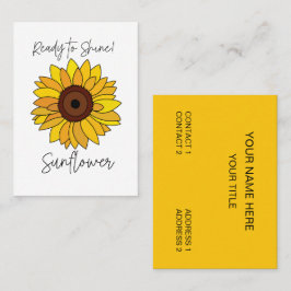 ひまわりの花を咲かせるひまわり 名刺