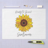 ひまわりの花を咲かせるひまわり 薄葉紙 (クラフト)