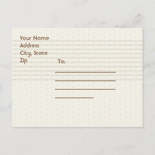 ひまわりの花ストライプと花は日付を保存 案内ポストカード (裏面)