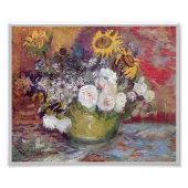 ひまわりの花バラ&その他の花ビンセント・ファン・ゴッホ フォトプリント            (正面)