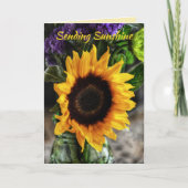 ひまわりの花束 ボタニカル フラワー ベスト ウィッシュ カード (正面)