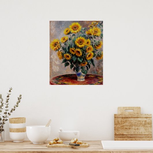 ひまわりの花束 ポスター (キッチン)