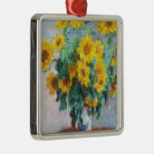 ひまわりの花束， 1880クロード・モネ メタルオーナメント (右)