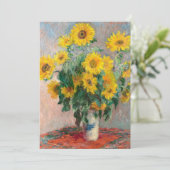 ひまわりの花束(1881年)クロード・モネ 招待状 (スタンド正面)