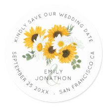 ひまわりの花模様エレガントは日付を保存