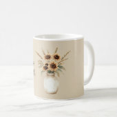 ひまわりの花瓶  コーヒーマグカップ (正面右)