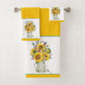 ひまわりの花瓶 バスタオルセット (インサイチュ)