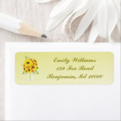 ひまわりの花瓶 ラベル (インサイチュ)