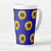 ひまわりの花 カフェラテマグ (右アングル)