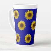 ひまわりの花 カフェラテマグ (左アングル)