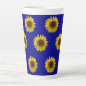 ひまわりの花 カフェラテマグ (正面)