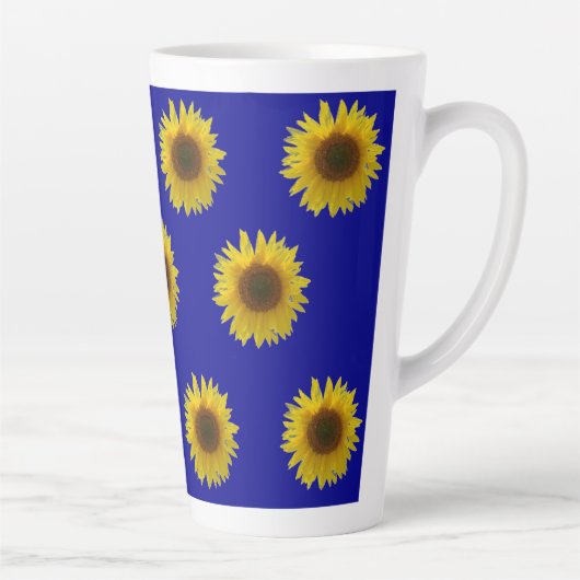ひまわりの花 カフェラテマグ (右)