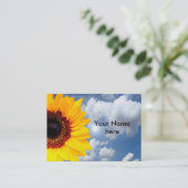 ひまわりの花+テキストとアイディア 名刺 (スタンド正面)