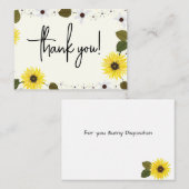 ひまわりの花 ノートカード (正面/裏面)