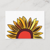 ひまわりの花 フローリスト 名刺 (正面)