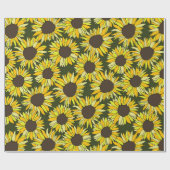 ひまわりの花 ラッピングペーパー (フラット)