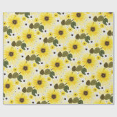 ひまわりの花 ラッピングペーパー (フラット)