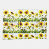 ひまわりの花「庭の種」の台詞 キッチンタオル (横)