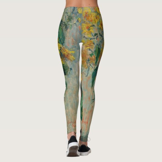 ひまわりの花(by Claude Monet, 1880) レギンス (裏面)
