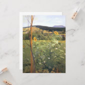 ひまわりの花（Jacek Malczewski著） カード (正面/裏面インサイチュ)