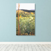 ひまわりの花（Jacek Malczewski著） キャンバスプリント (インサイチュ (ウッドフロア))