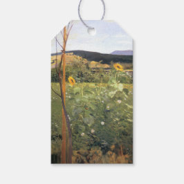 ひまわりの花（Jacek Malczewski著） ギフトタグ