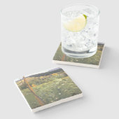 ひまわりの花（Jacek Malczewski著） ストーンコースター (横)