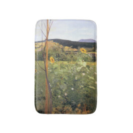 ひまわりの花（Jacek Malczewski著） バスマット