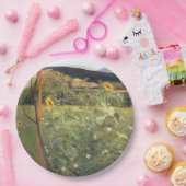 ひまわりの花（Jacek Malczewski著） ペーパープレート (パーティー)