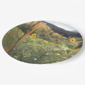 ひまわりの花（Jacek Malczewski著） ペーパープレート (アングル)