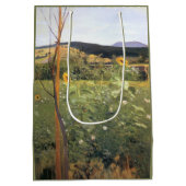 ひまわりの花(Jacek Malczewski著) ミディアムペーパーバッグ (裏面)